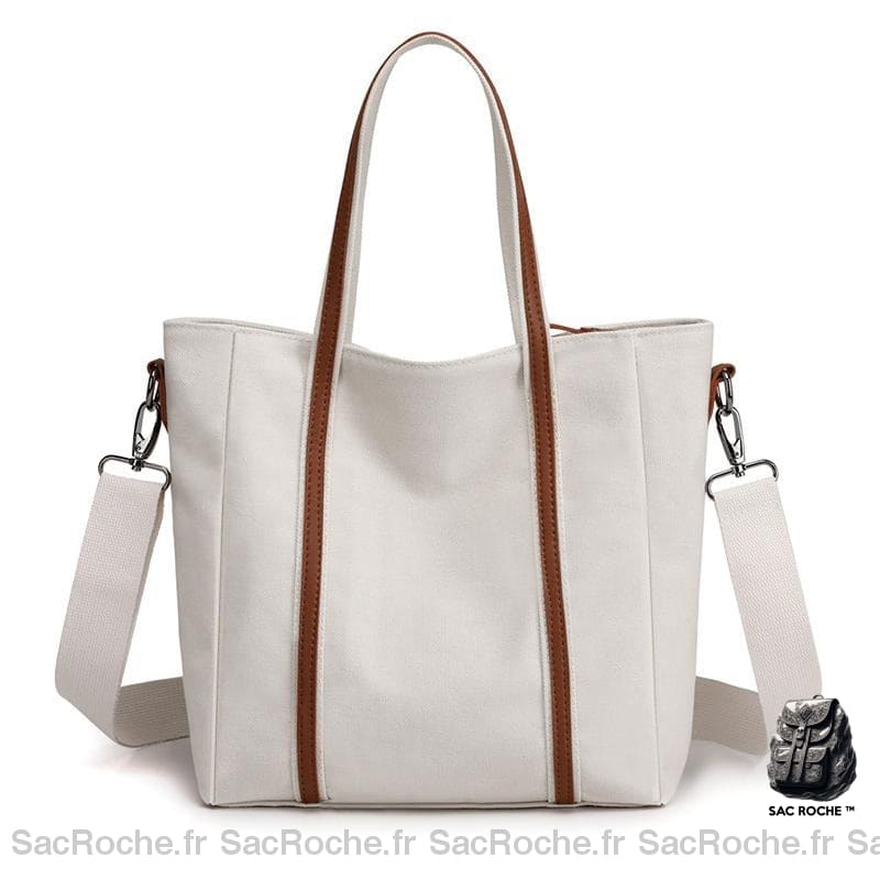 Sac Marron Cours Femme Blanc À Main Pour Les Cours