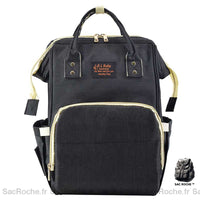 Sac maternité grande capacité nappy - modèle Noir - Sac Roche ™