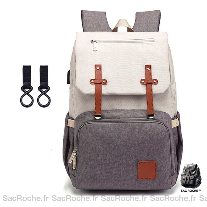 Sac de maternité nappy pour maman - Blanc - Couche Sac à langer