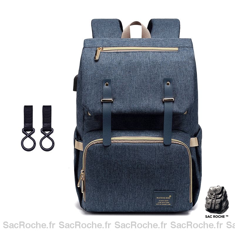 Sac de maternité nappy pour maman - Bleu - Couche Sac à langer