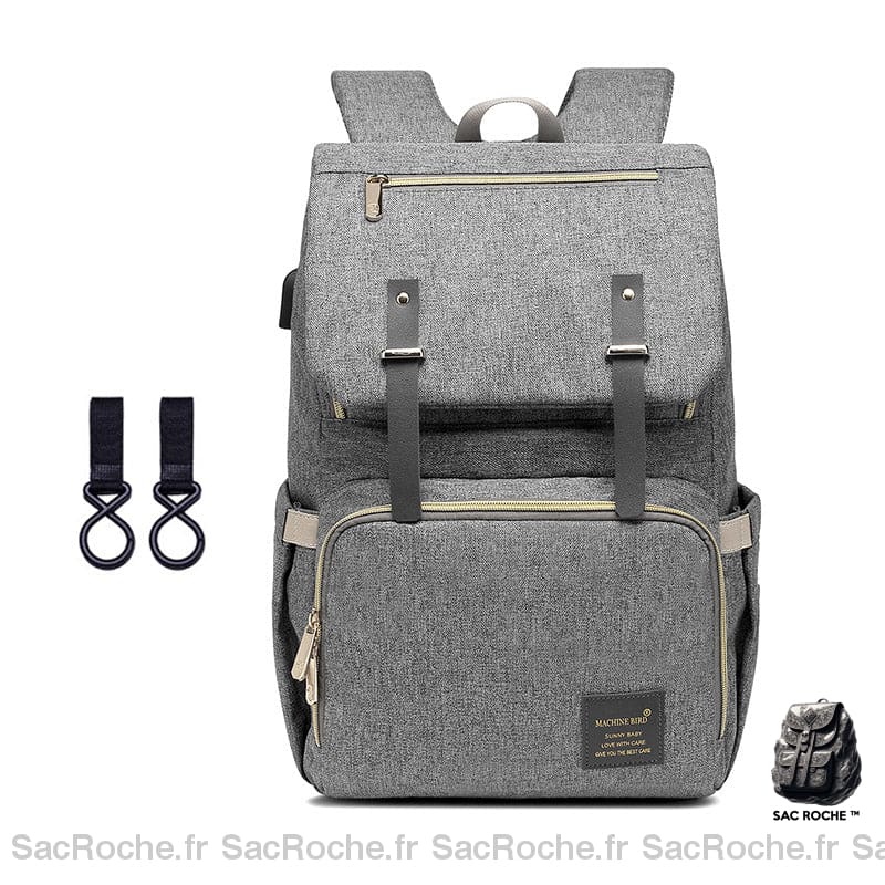 Sac de maternité nappy pour maman - Gris foncé - Couche Sac à langer