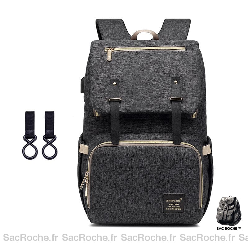 Sac de maternité nappy pour maman - Noir - Couche Sac à langer