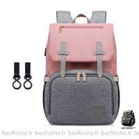 Sac maternité nappy maman - modèle Rose - Sac Roche ™