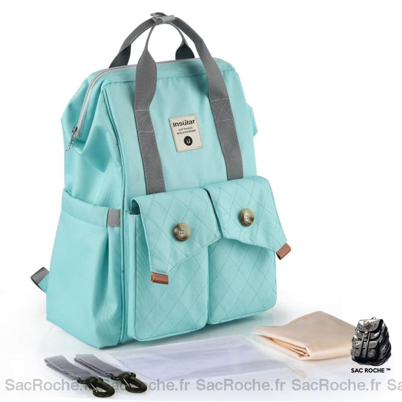 Sac de maternité à la mode pour maman - Vert - Couche Sac à langer