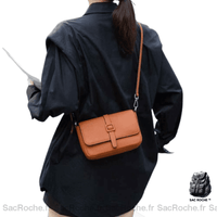 Sac Mini Besace - modèle brown / 20 x 14 x 7cm - Sac Roche ™