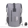 Sac de moto Rolltop étanche - Gris - Sac à dos Sac sec
