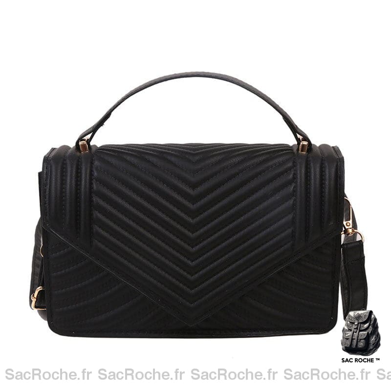 Sac Noir Besace Femme - Classique Et Élégant / 22X13.5X7.5Cm