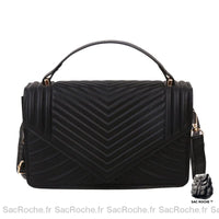 Sac Noir Besace Femme - Classique et élégant - Sac Roche ™
