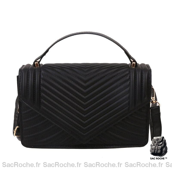 Sac Noir Besace Femme - Classique Et Élégant / 22X13.5X7.5Cm