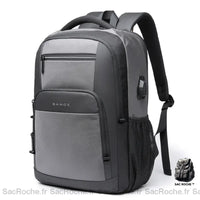 Sac Ordi Portable Cuir Gris Sac À Dos Ordinateur