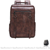 Sac Ordinateur Cuir Synthétique Grande Capacité À Dos Homme