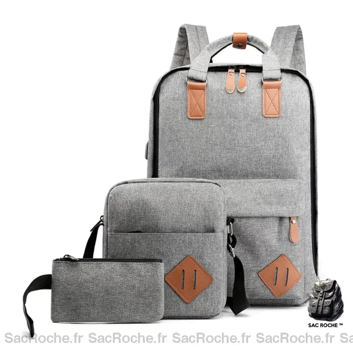 Sac Ordinateur Femme 15 Gris Sac À Dos