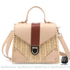 Sac Osier Fait Main Panier Rigide Beige Sac À Main Femme