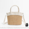 Sac Osier Femme Blanc / 19X8X14Cm À Main