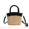 Sac Osier Femme Noir / 19X8X14Cm À Main
