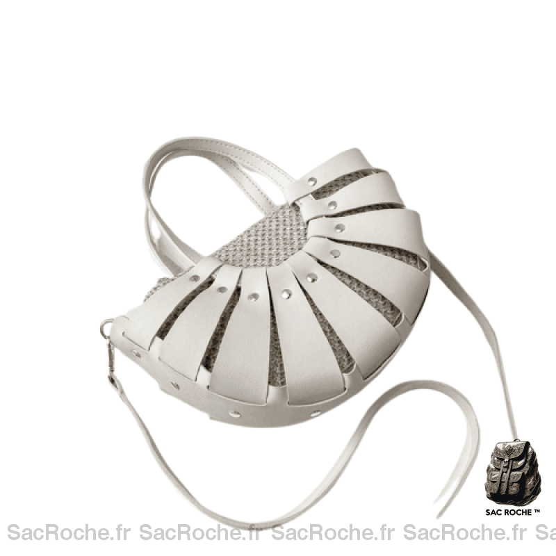 Sac Paille Femme Élégant & Tendance Blanc À Main