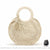 Sac Paille Rond Plage Bohème Petit - modèle Beige - Sac Roche ™