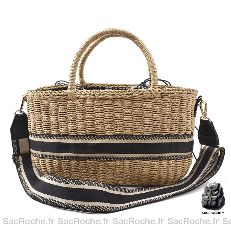 Sac Paille Tissée Fait Main Bohème Chic Sac À Main Femme