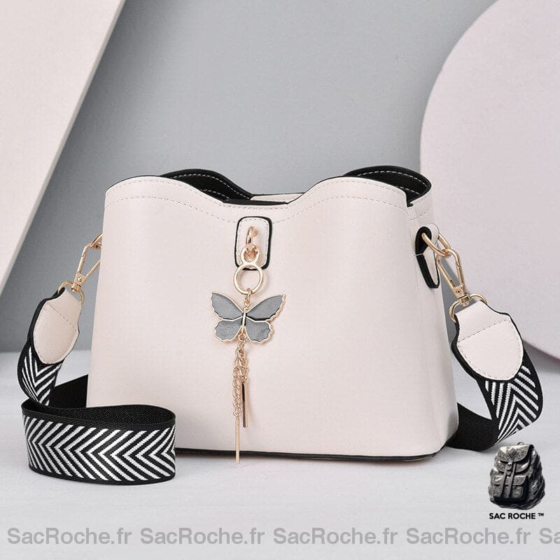 Sac Papillon Femme Blanc À Main Femme
