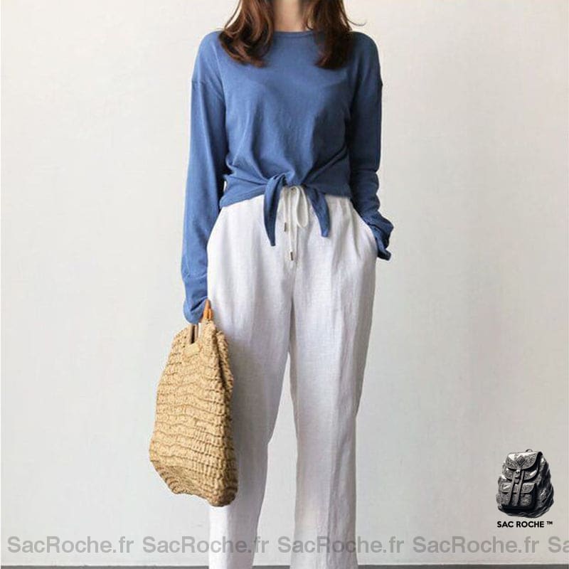 Sac Plage Femme Paille À Dos