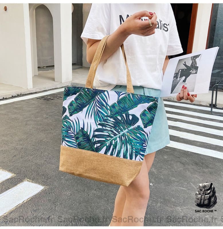 Sac Plage Fleurs Femme Bandoulière À Dos