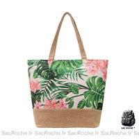 Sac de plage à fleurs bandoulière pour femme