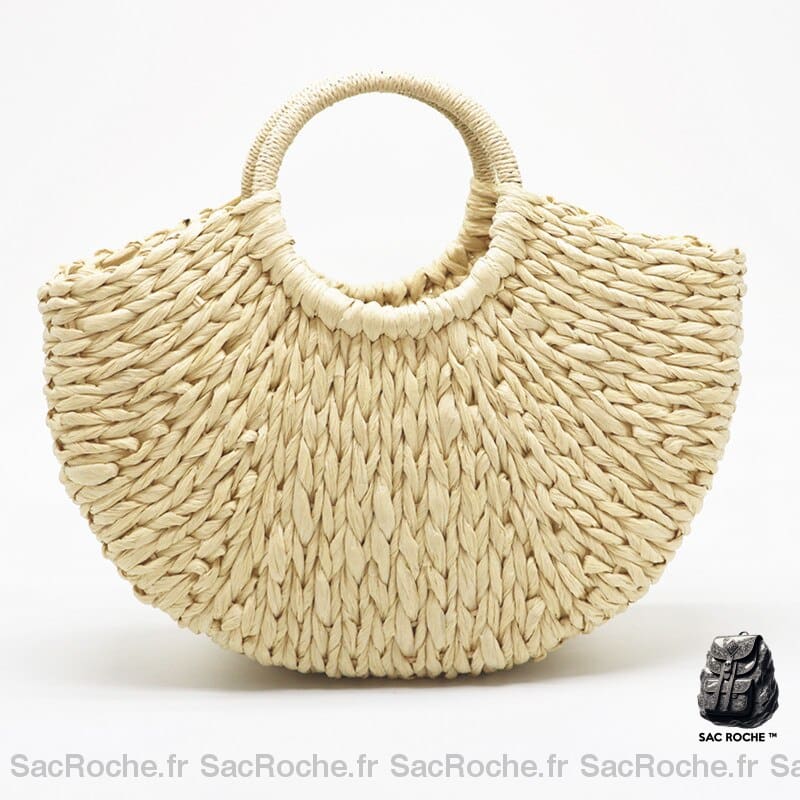 Sac Plage Paille Chic & Tendance Beige Sac À Main Femme