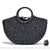 Sac Plage Paille Chic & Tendance - modèle Noir - Sac Roche ™