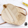 Sac Plage Paille Rond Femme À Dos