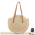 Sac plage paille rond femme - modèle Beige - Sac Roche ™