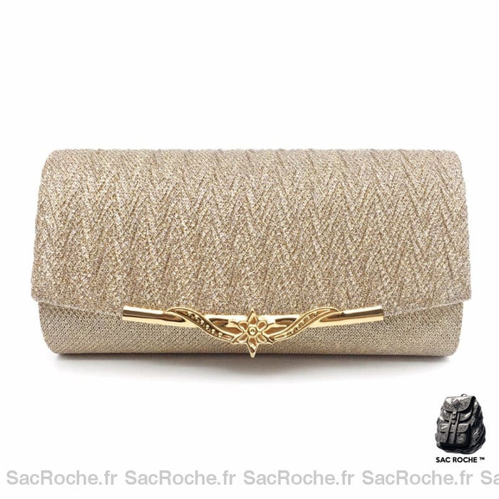 Sac Pochette Femme Élégant Doré Pochette Femme