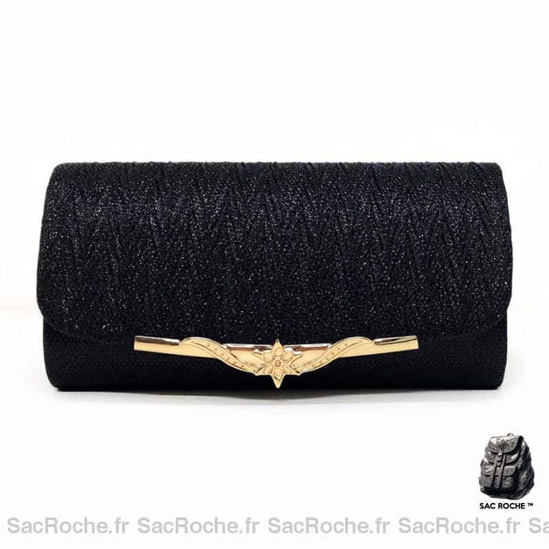Sac Pochette Femme Élégant Noir Pochette Femme