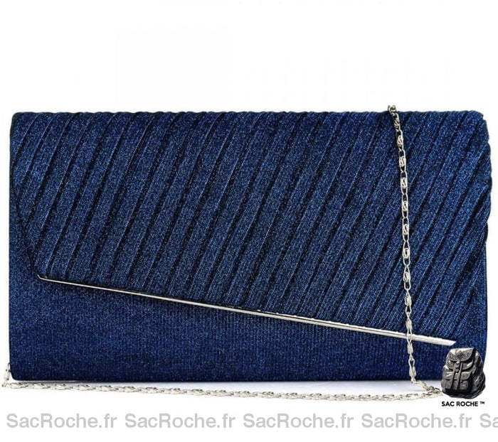 Sac Pochette Femme Trendy Bleu