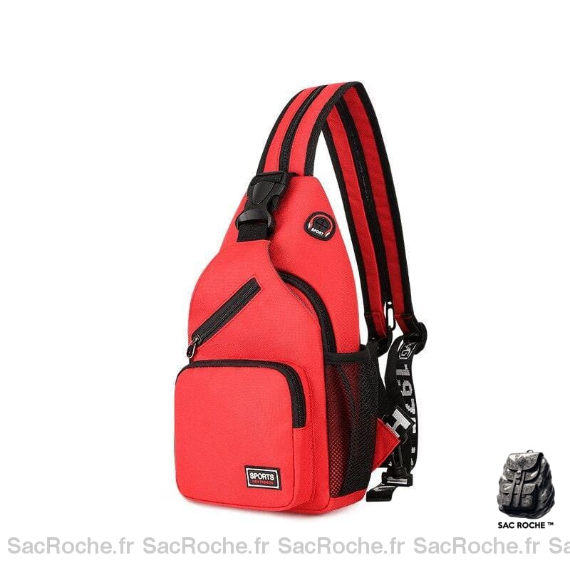 Petit sac de poitrine pour femme - Rouge - Sac à main Sac bandoulière