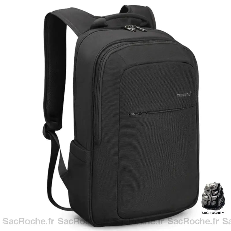 Sac Portable En Cuir Noir Sac À Dos Ordinateur