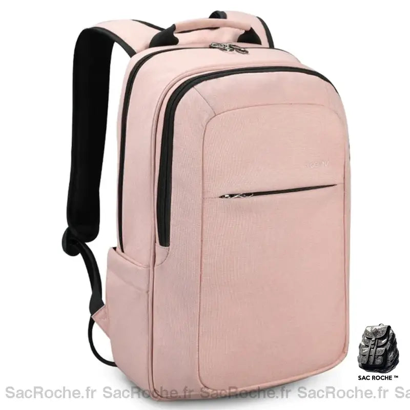 Sac Portable En Cuir Rose Sac À Dos Ordinateur