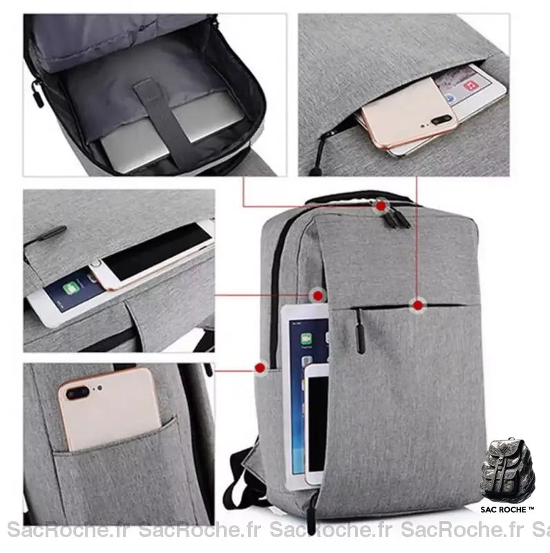 Sac Portable Minimaliste Femme Sac À Dos Ordinateur