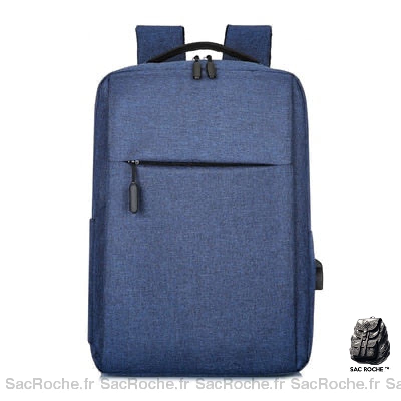 Sac Portable Minimaliste Femme Bleu Sac À Dos Ordinateur