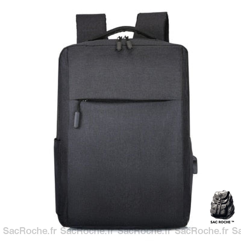 Sac Portable Minimaliste Femme Noir Sac À Dos Ordinateur