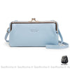 Sac Portefeuille Femme Style Rétro - Élégant Et Pratique Bleu Portefeuille Femme