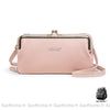 Sac Portefeuille Femme Style Rétro - Élégant Et Pratique Rose Pale Portefeuille Femme