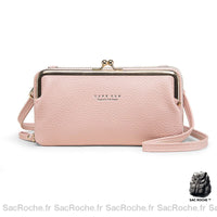 Sac Portefeuille Femme Style Rétro - Élégant et Pratique - modèle Rose pale - Sac Roche ™