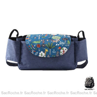 Sac poussette motif accessoire bébé - modèle Bleu Foncé - Sac Roche ™