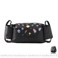 Sac poussette motif accessoire bébé - modèle Noir - Sac Roche ™