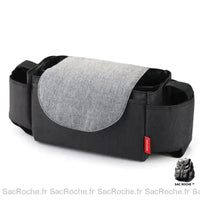 Sac poussette polyester bicolore - modèle Noir - Sac Roche ™