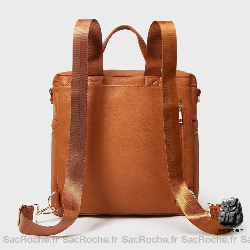 Sac Poussette Rangement Simili Cuir À Dos Bébé