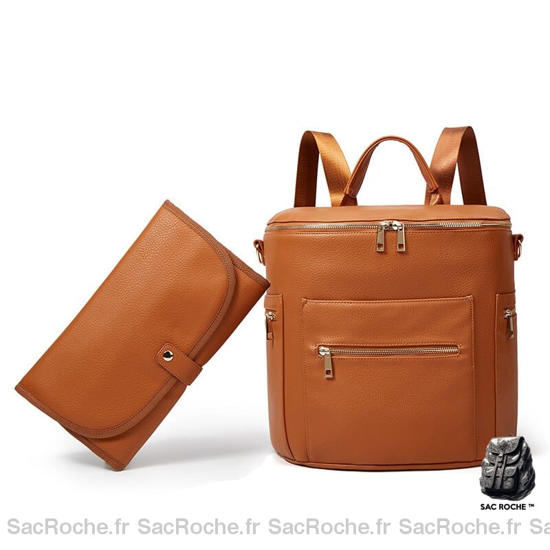 Sac Poussette Rangement Simili Cuir À Dos Bébé