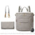 Sac poussette rangement simili cuir - modèle Gris - Sac Roche ™