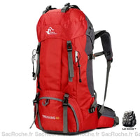 Sac randonnée 60L Trekking - modèle Rouge - Sac Roche ™