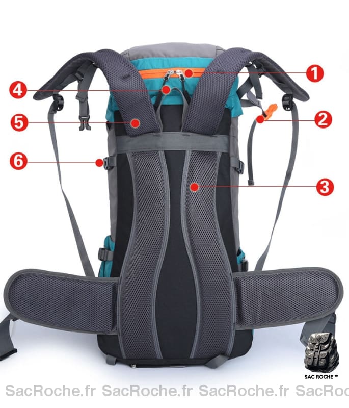 Sac Randonnée Étanche 30L À Dos Sport